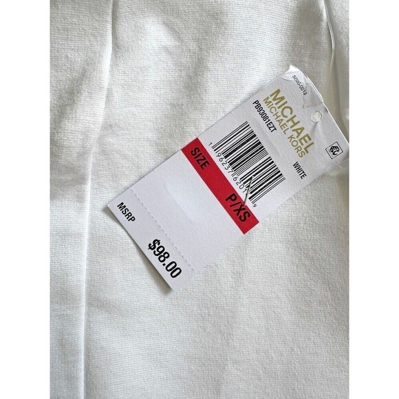 MICHAEL Michael Kors Women's Slit Hem Pull On Leggings Pants White P/XS - Picture 11 of 15